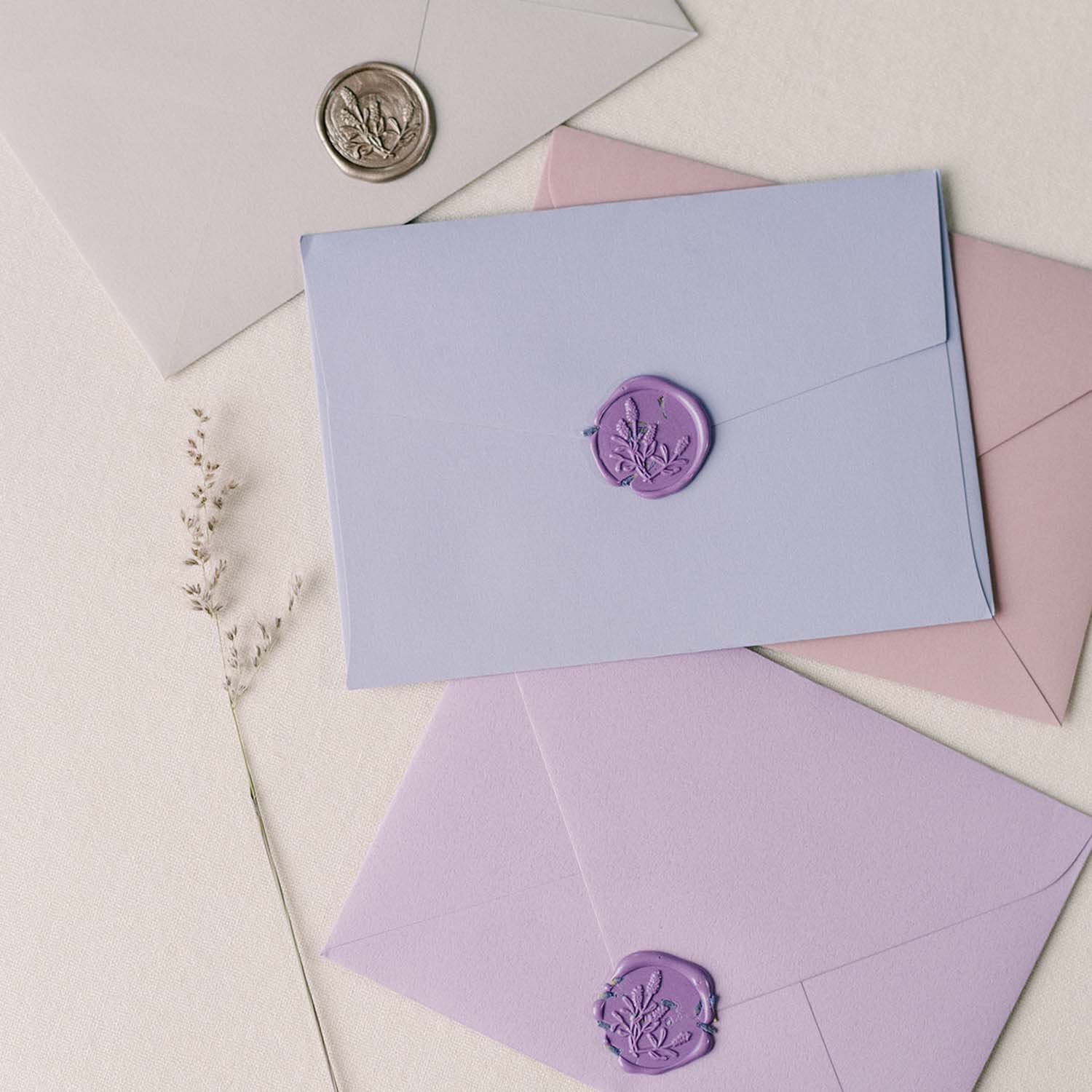 Lavender Wax Seal Stamp