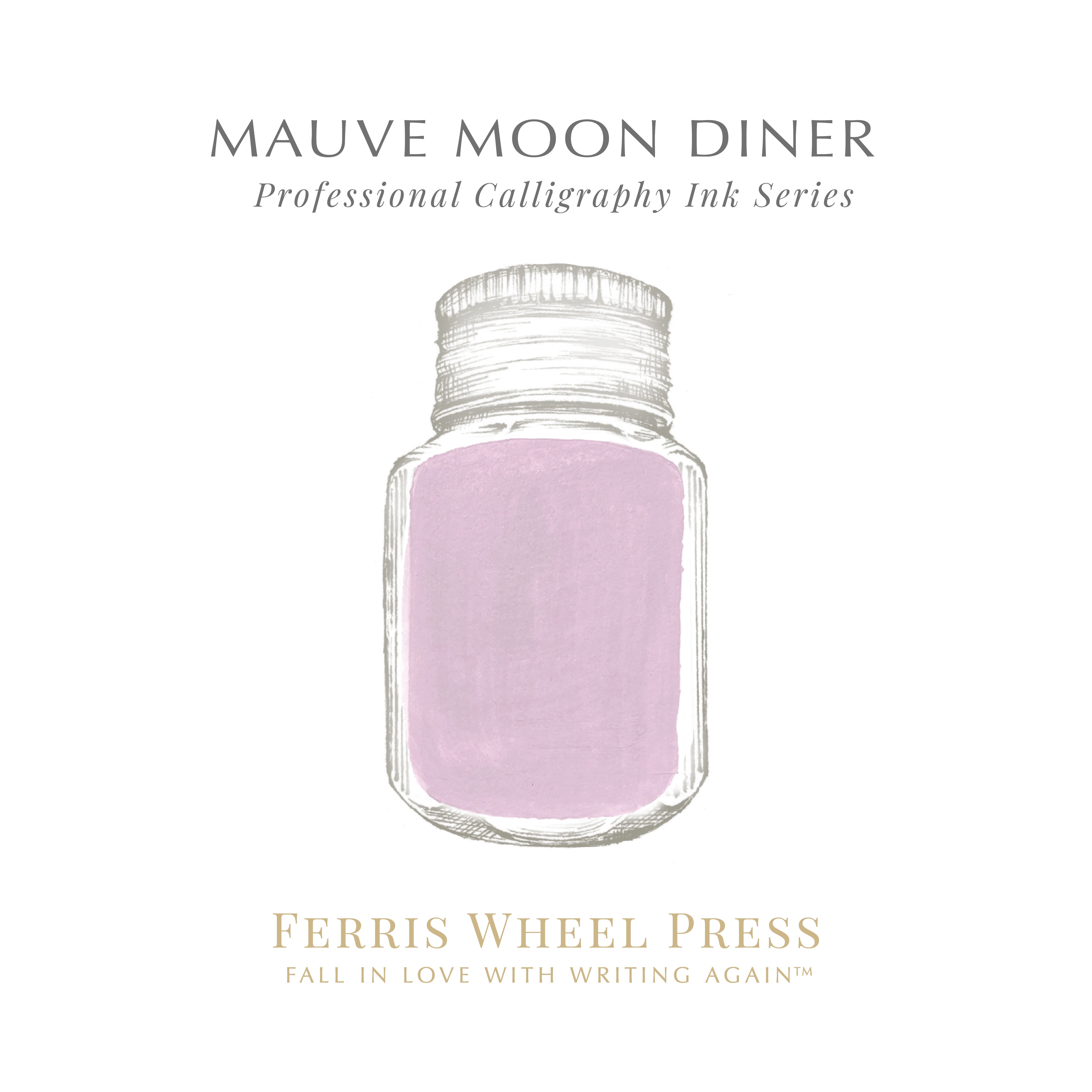 Calligraphy Ink - Mauve Moon Diner