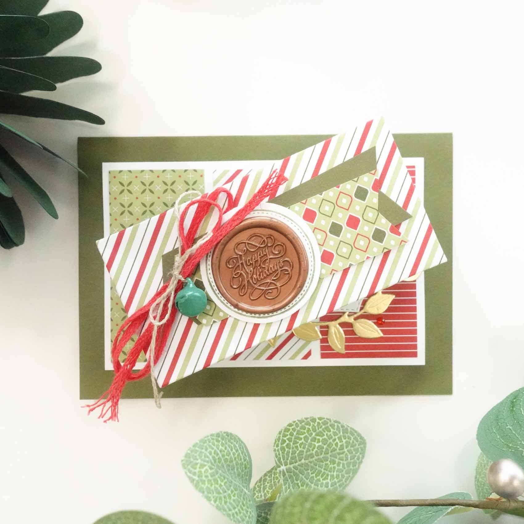 Happy Holidays wax seal stamp