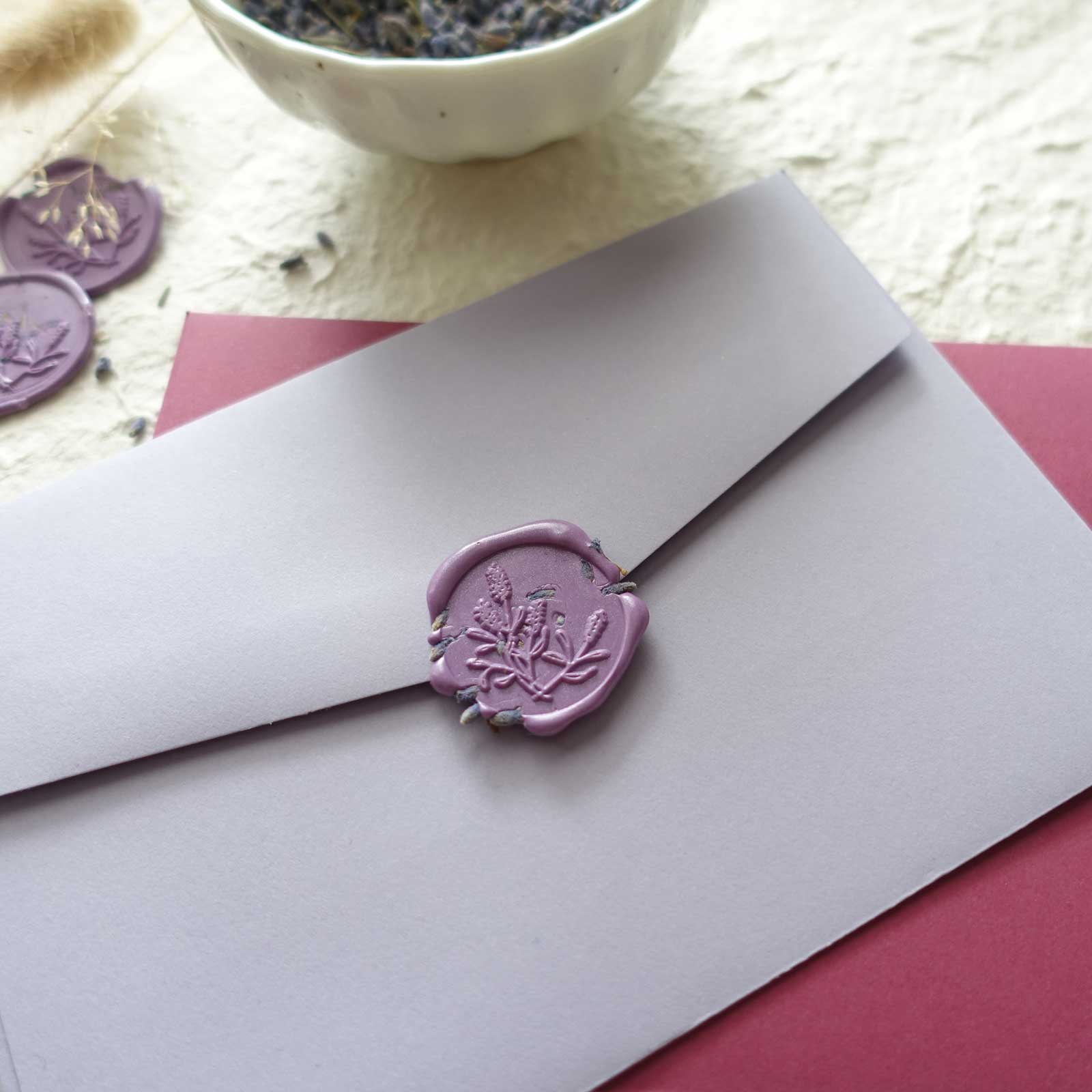 Lavender Wax Seal Stamp