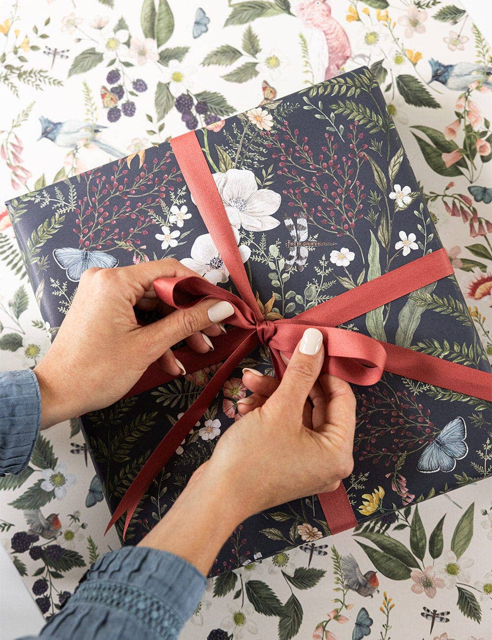 Cockatoo / Dusk In Bloom 6pk Gift Wrap Sheets