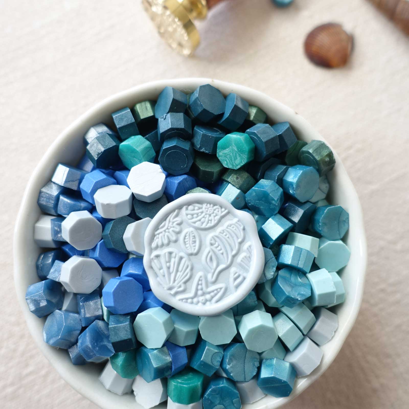 Seashells wax seal stamp