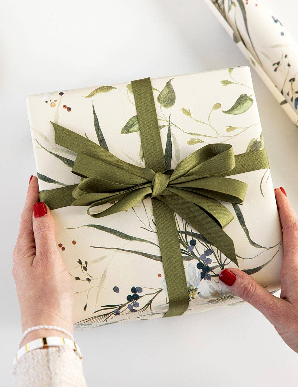 Cotton Ribbon 30m - Fern Green