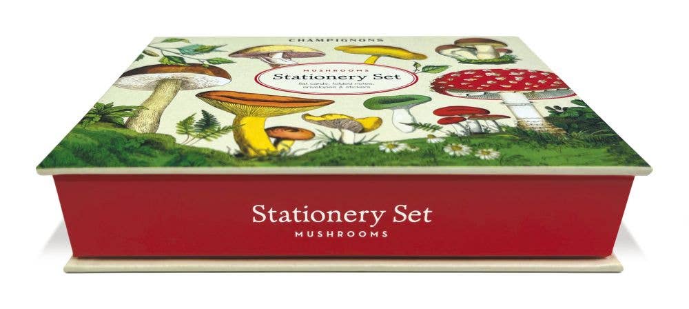 Cavallini Stationery Set - Mushrooms