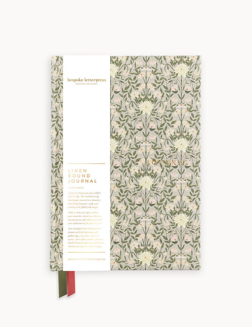 Linen Bound Journal - Bloomere (Lined Journal)