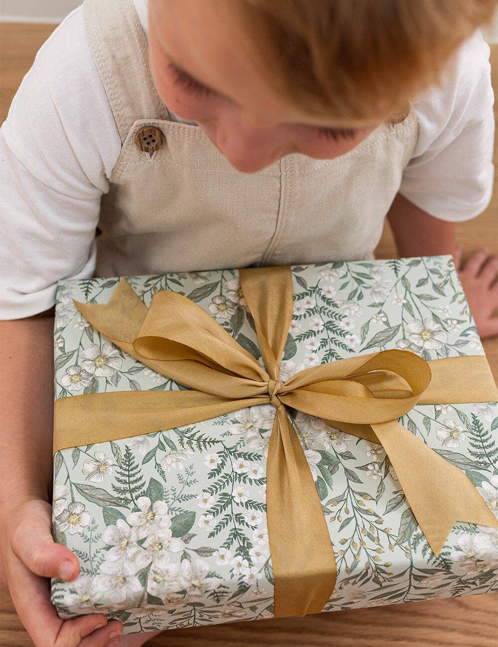 Gift Wrap Roll 3m - Ivory Garden