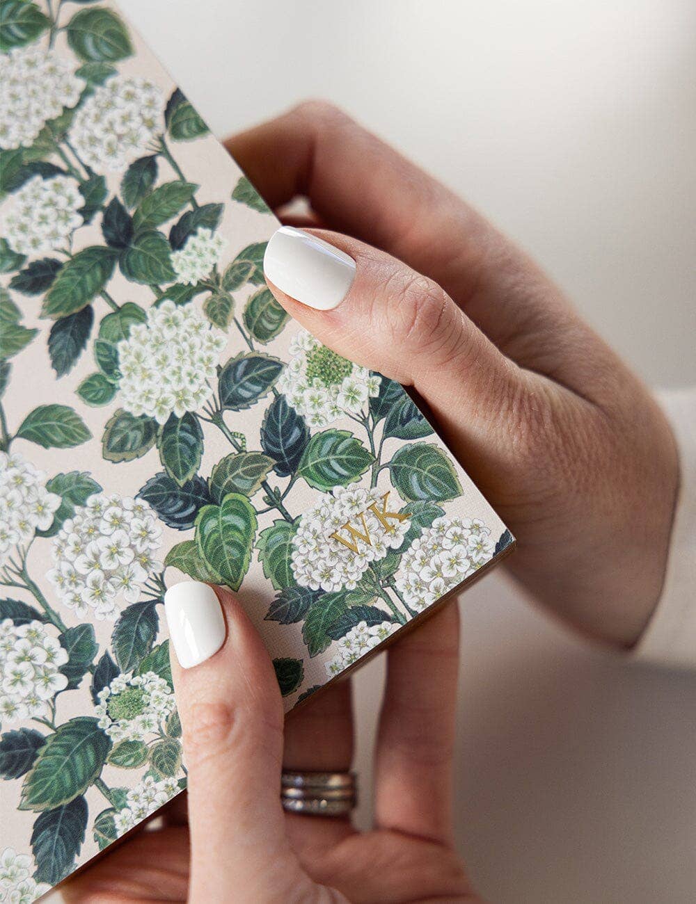 Hydrangea Notepad Desktop Jotter