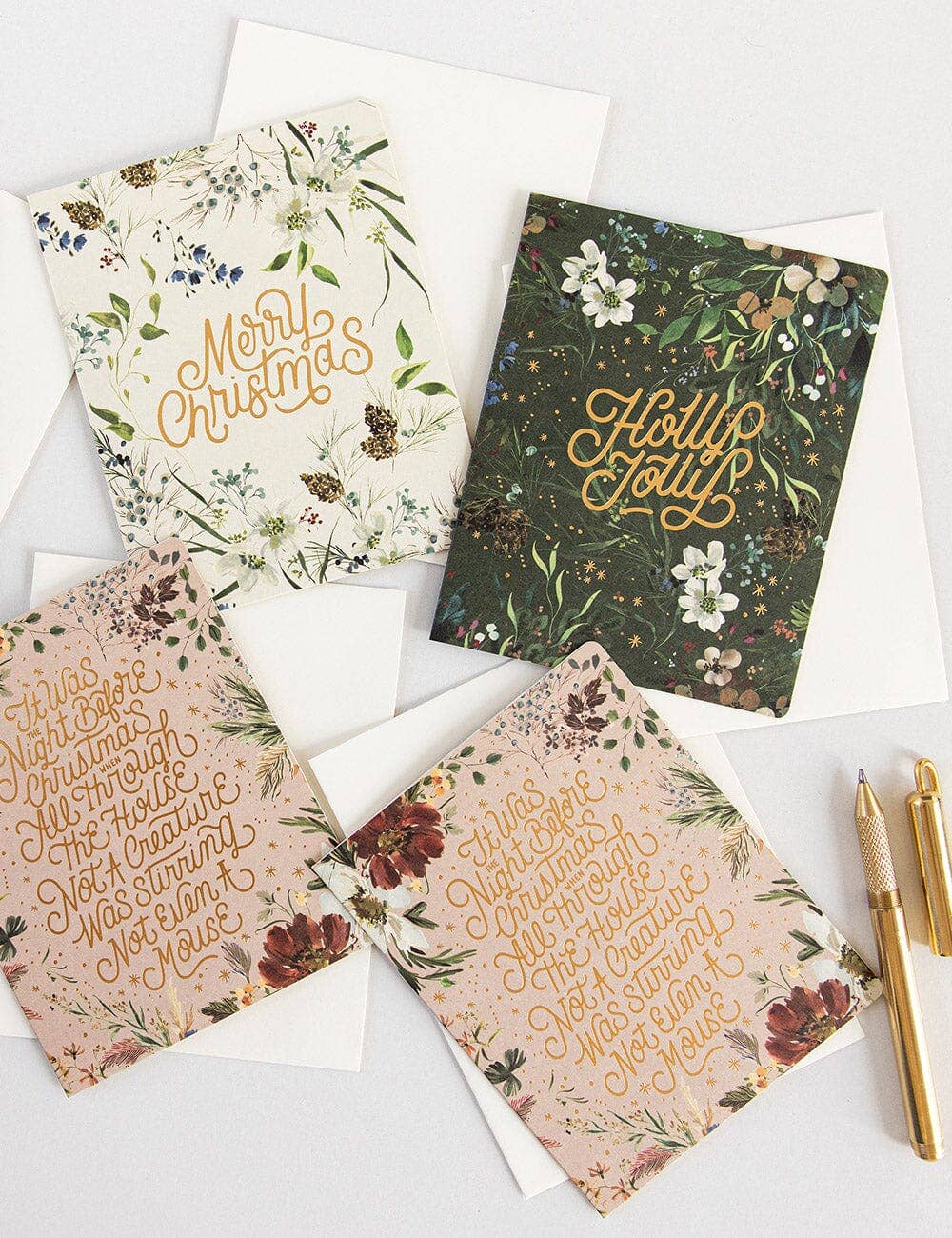 Christmas Card Boxset 6 Pack - A Christmas Garden
