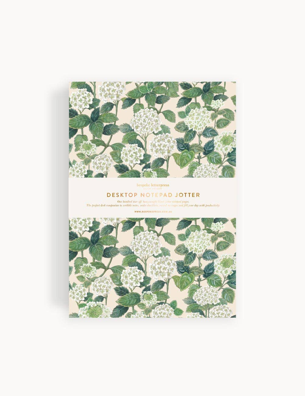 Hydrangea Notepad Desktop Jotter