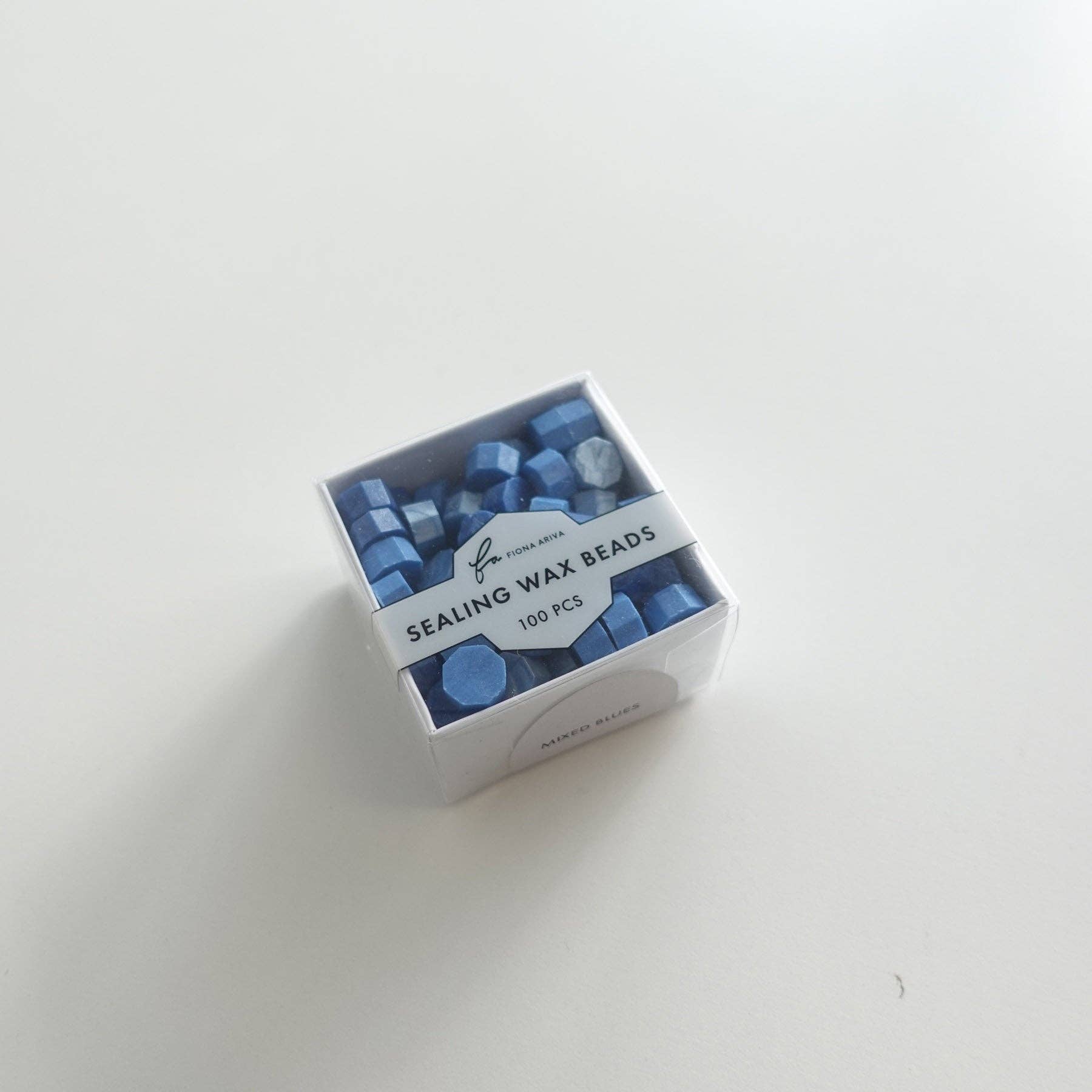 Mixed Blue Frost Azure Marine Blue 100pcs sealing wax beads