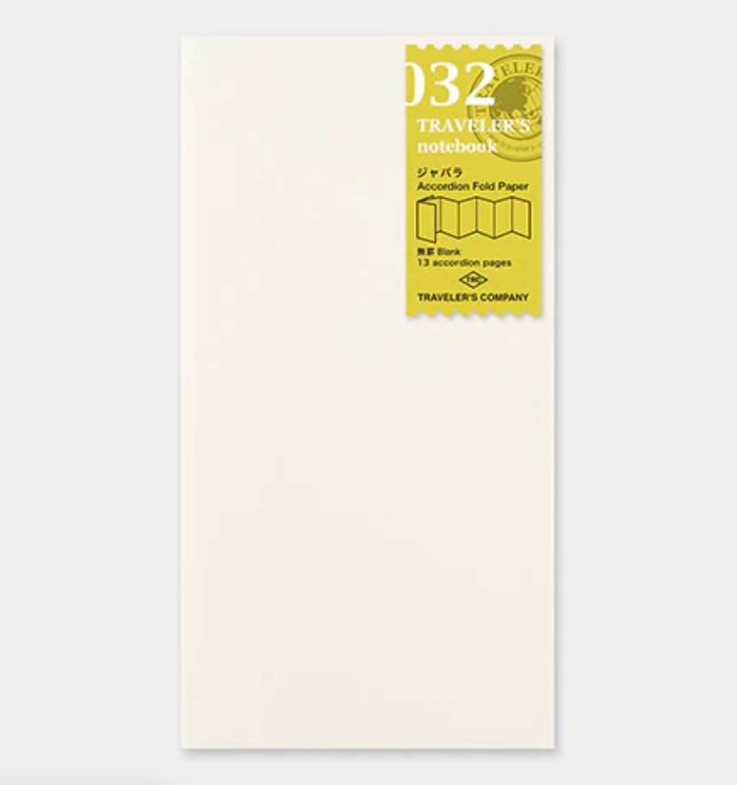 Traveler's Notebook Refill - Accordion Fold Paper 032