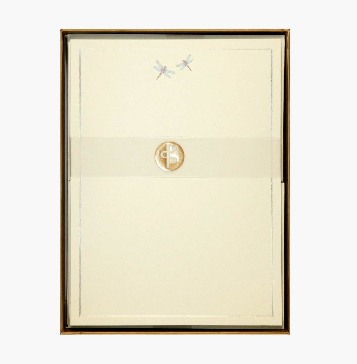 Blue Dragonflies Stationery Set