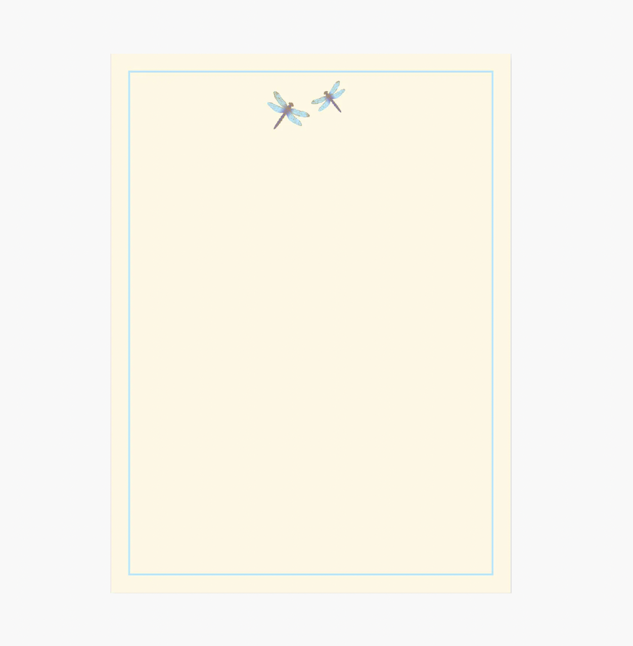 Blue Dragonflies Stationery Set