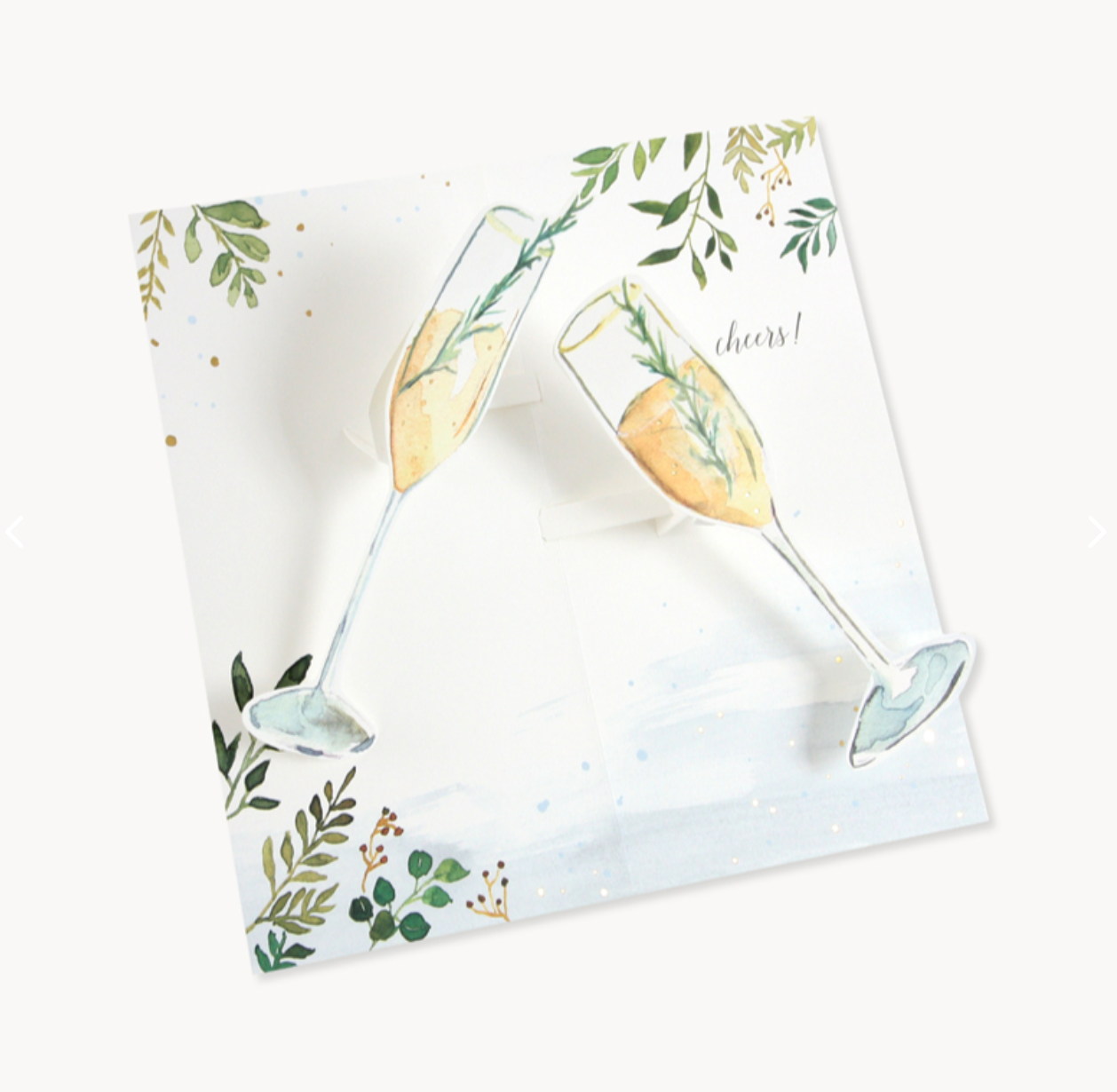 Champagne Toast Pop Up Card