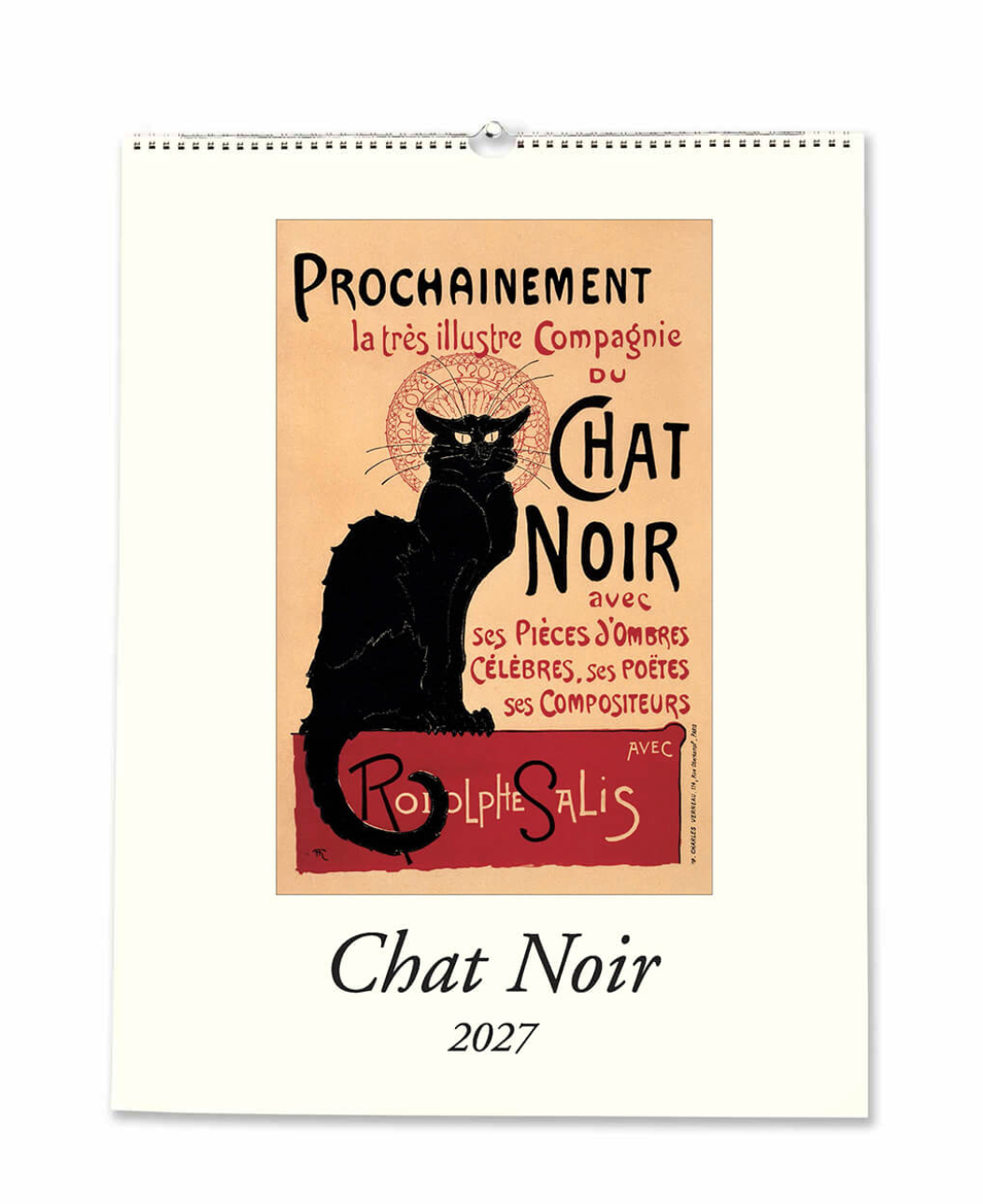 2027 Medium Art Calendar - Chat Noir