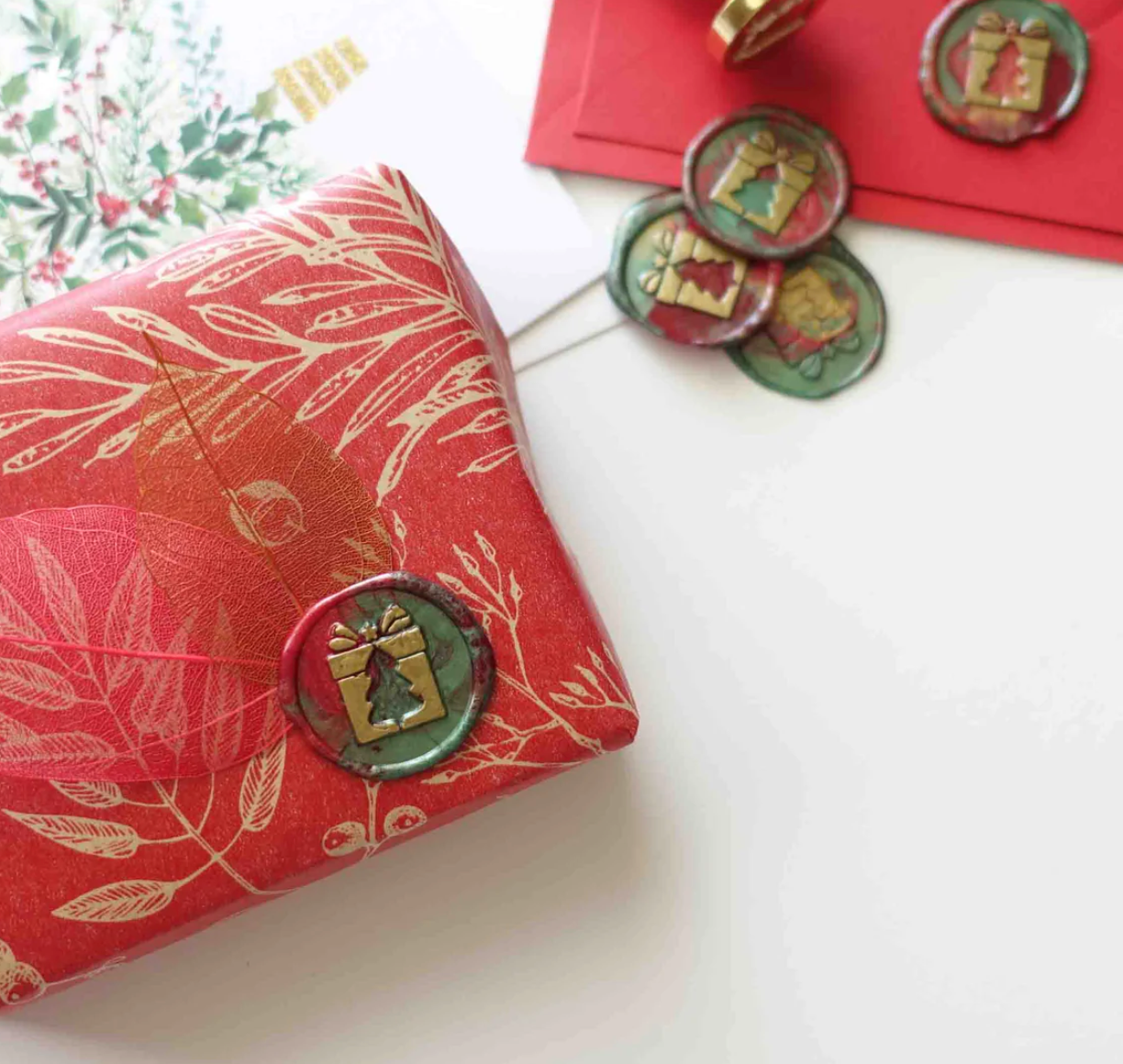 Christmas Tree Gift Seal Stamp