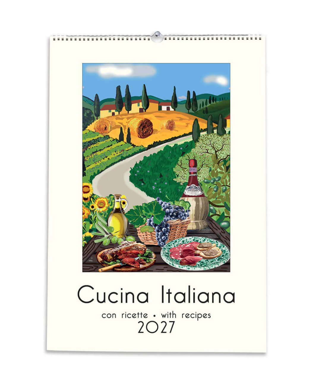 2027 Large Art Calendar - Cucina Italiana
