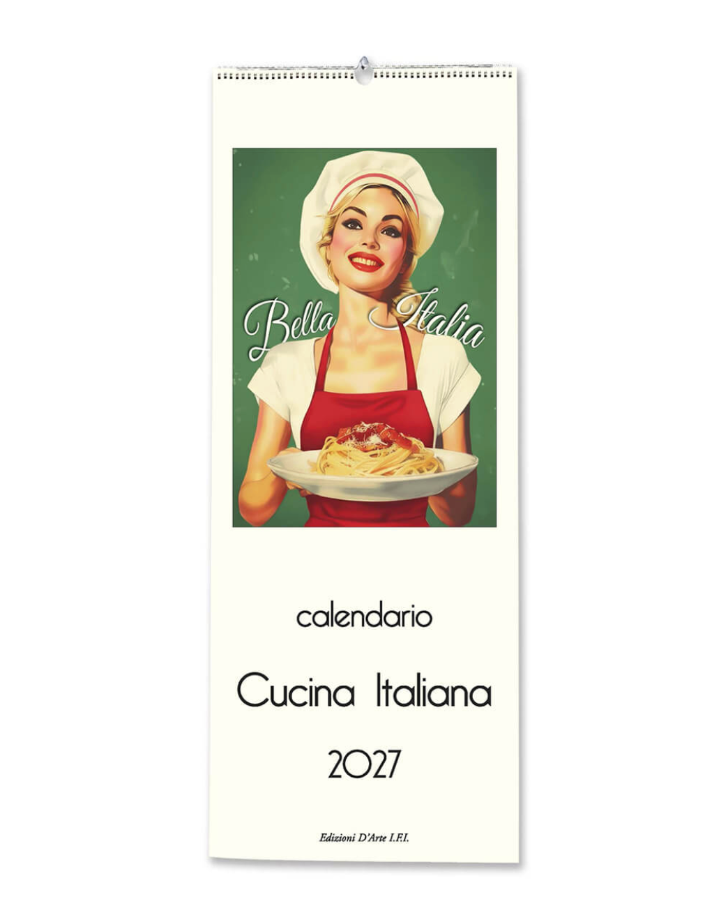 2027 Slim Art Calendar - Cucina Italiana