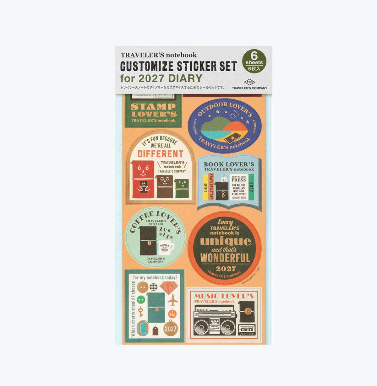Customize Sticker Set for 2027 Diary