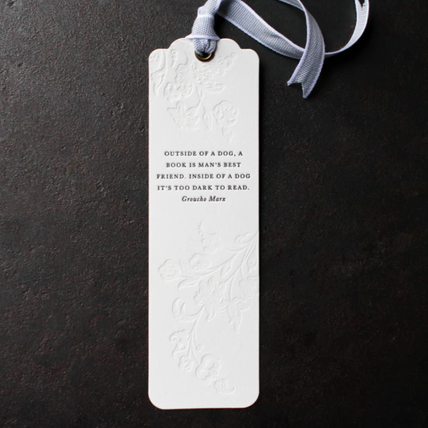 Flywheel Letterpress Printed Bookmark