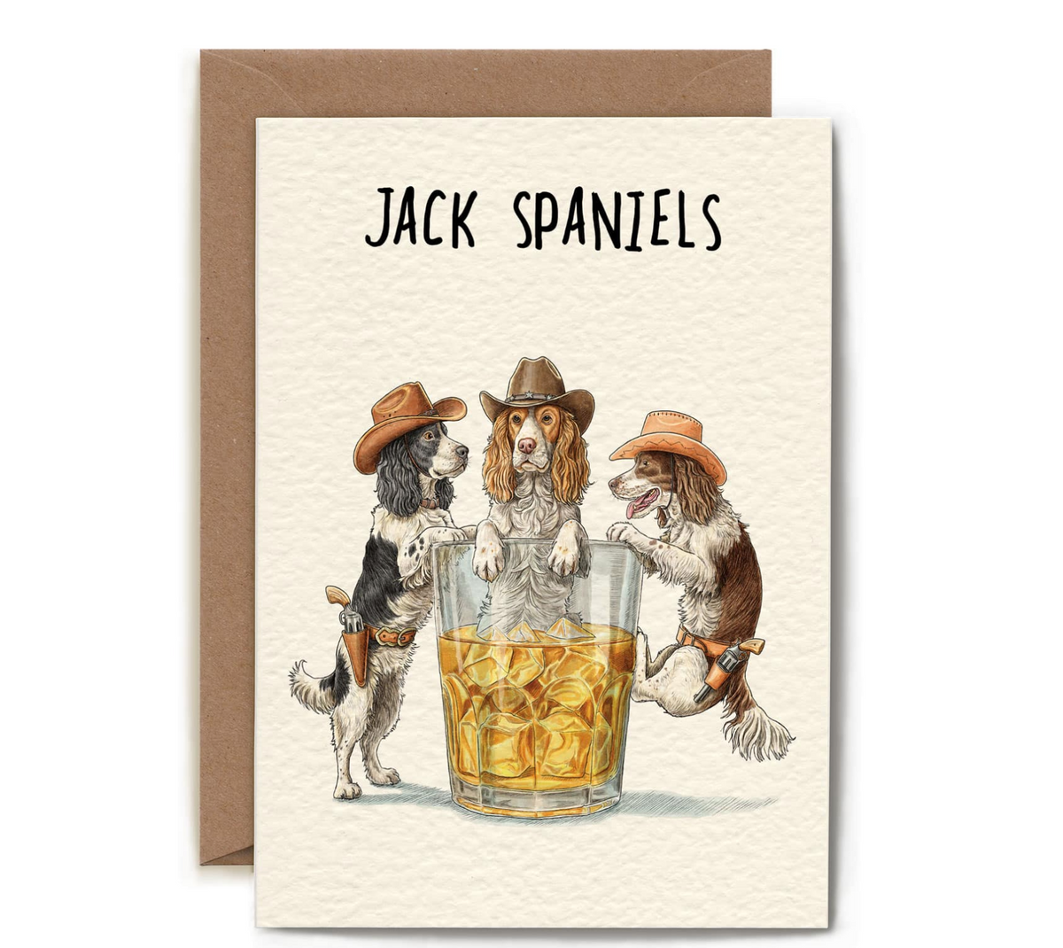 Jack Spaniels Greeting Card