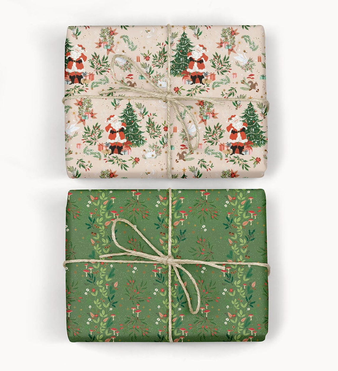 Jolly Santa/ Twinkle Double Sided Wrap