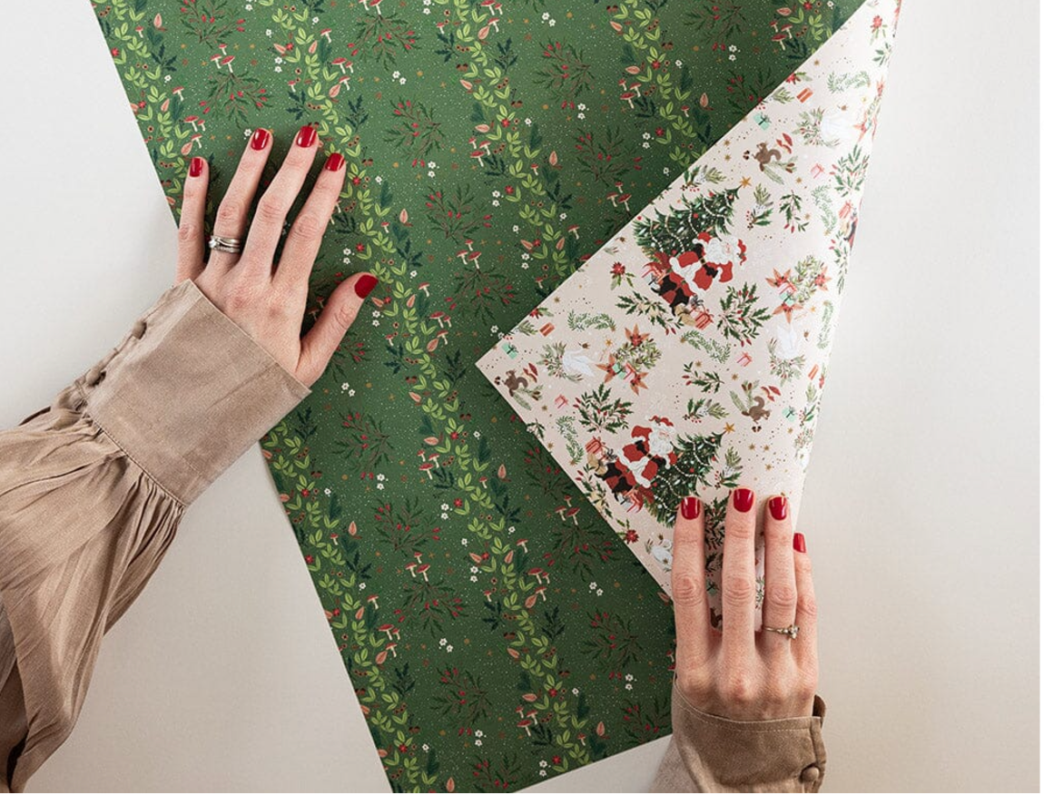 Jolly Santa/ Twinkle Double Sided Wrap