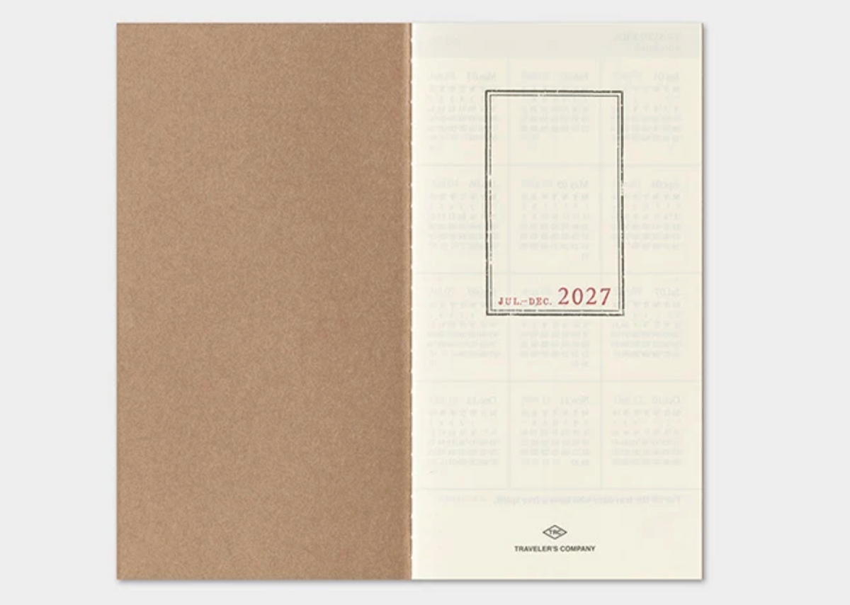 2027 Weekly Vertical Diary Insert