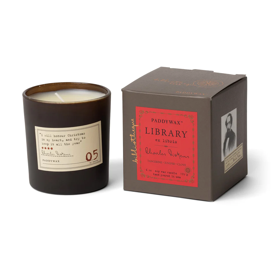 Charles Dickens Library Candle