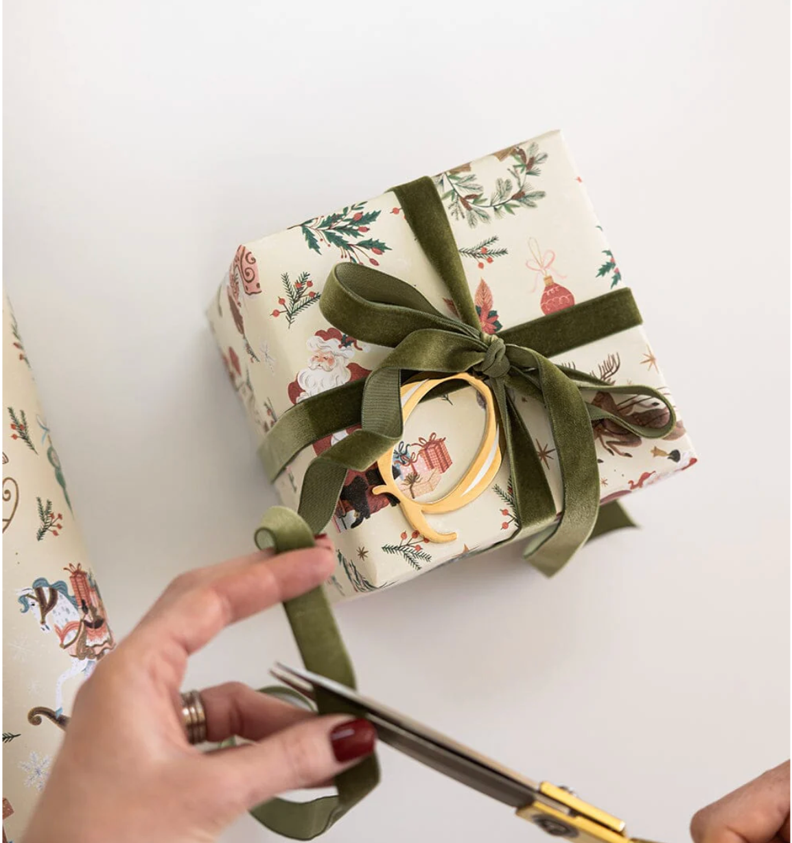 Olive Velvet Luxury Ribbon - 10 metres