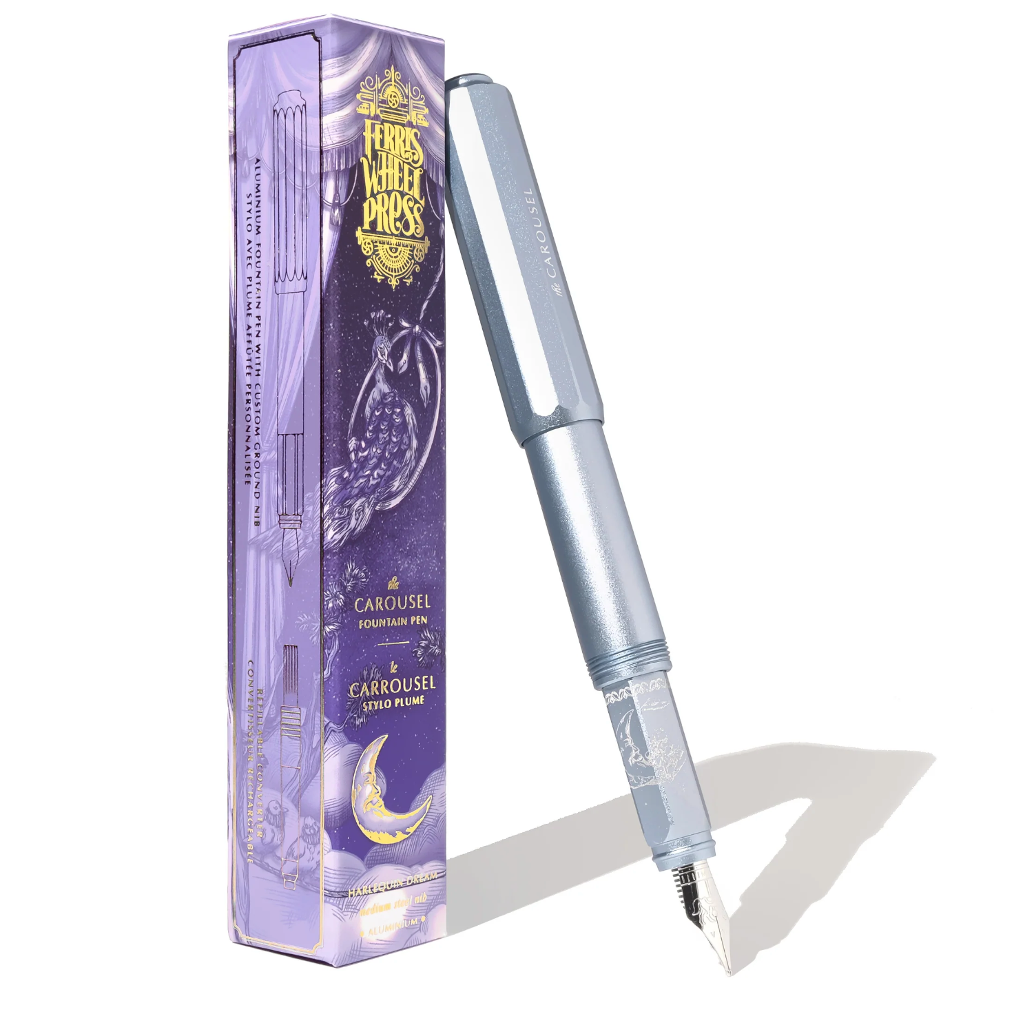 Limited Edition 2023 Aluminium Carousel Fountain Pen - Harlequin Dream