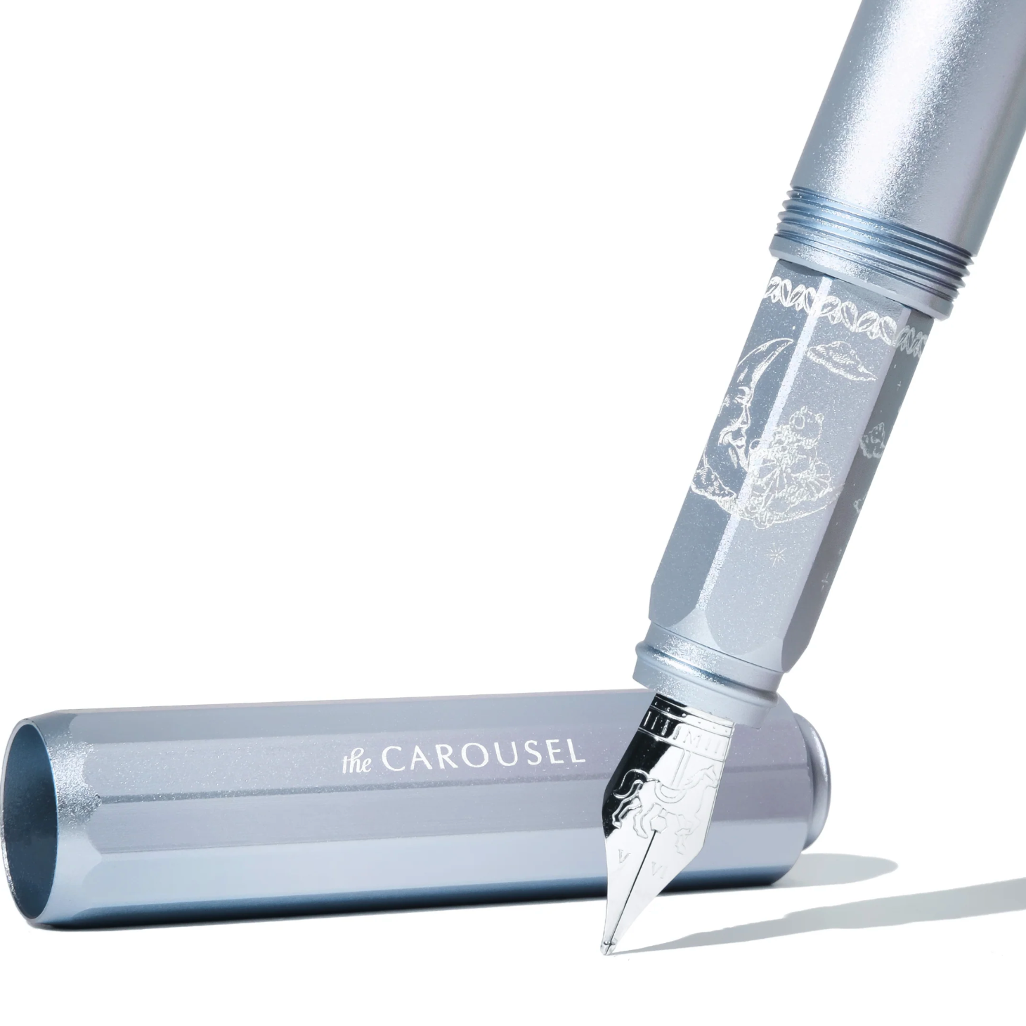 Limited Edition 2023 Aluminium Carousel Fountain Pen - Harlequin Dream