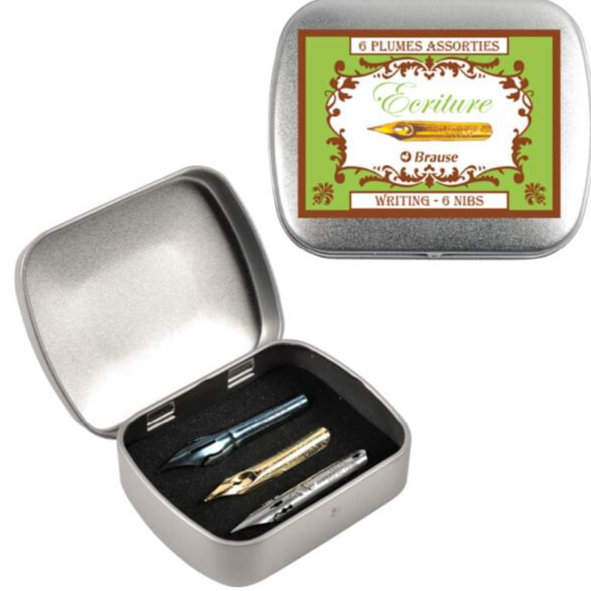 Writing Nib Metal Tin
