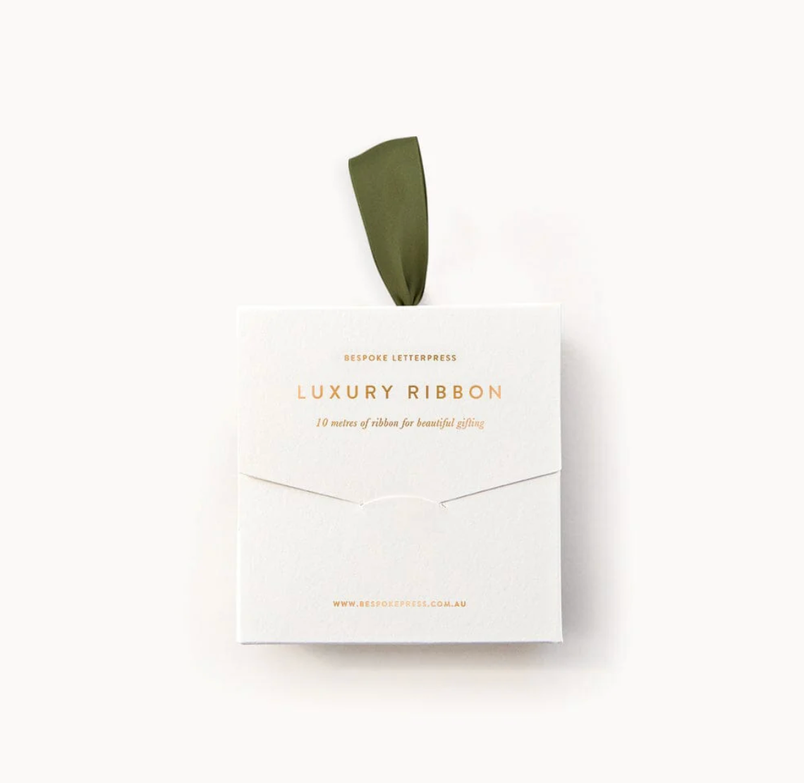 Olive Luxury Satin Ribbon - 10 metres