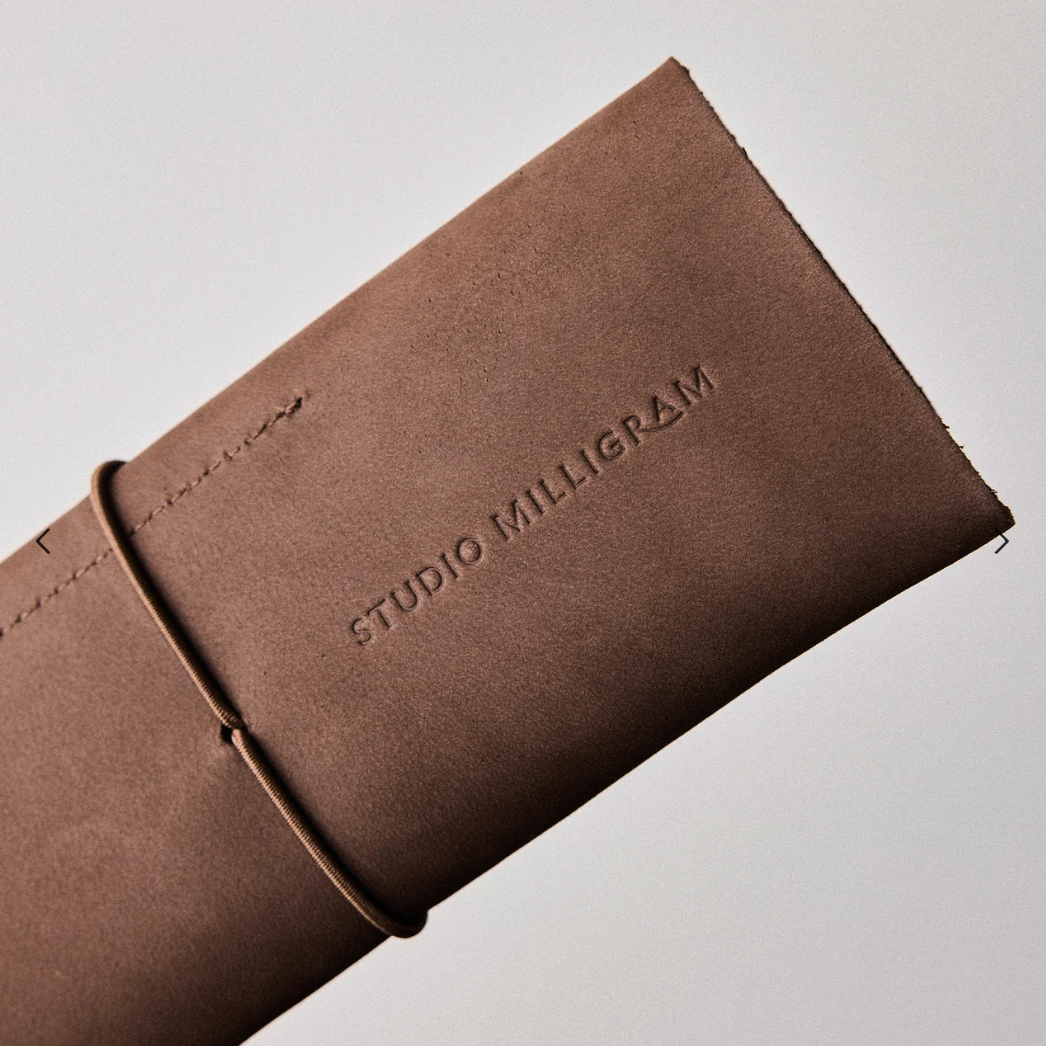 Nubuck Leather Pencil Case
