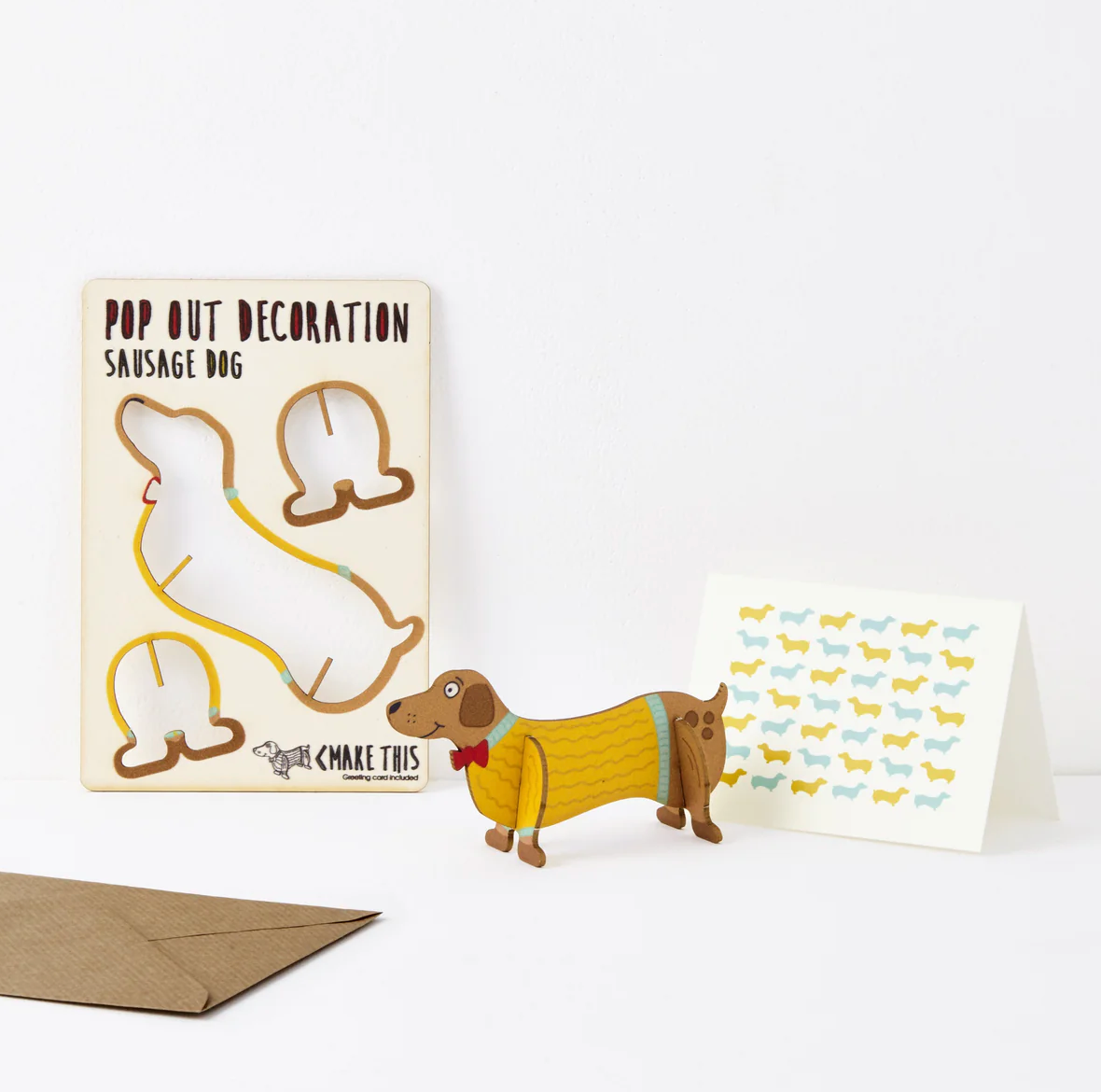Pop Out Sausage Dog Card
