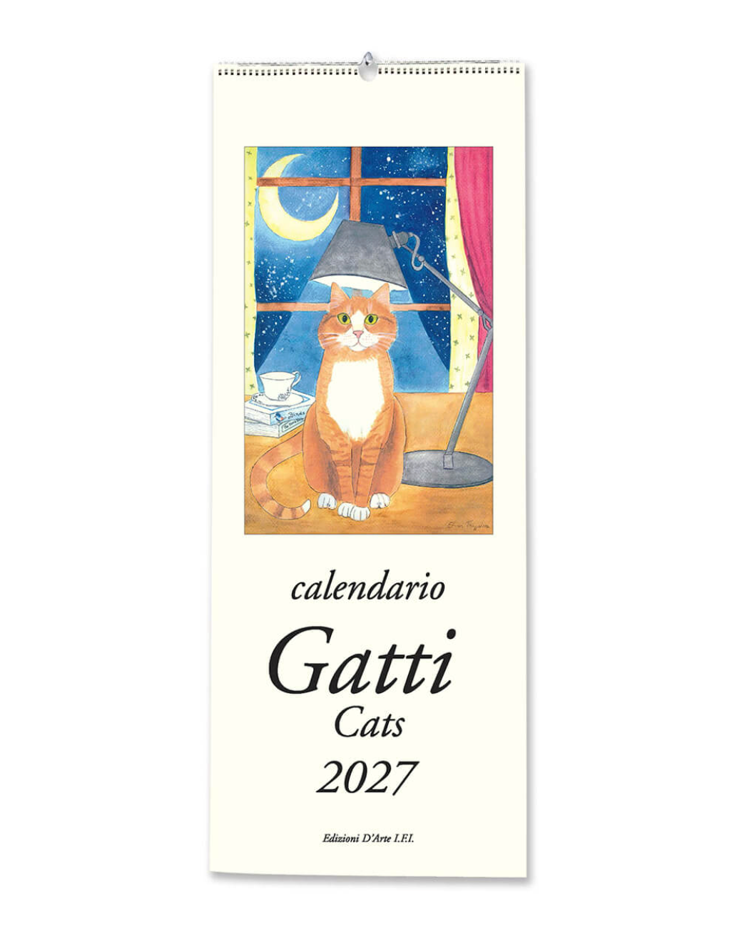 2027 Slim Art Calendar - Cats
