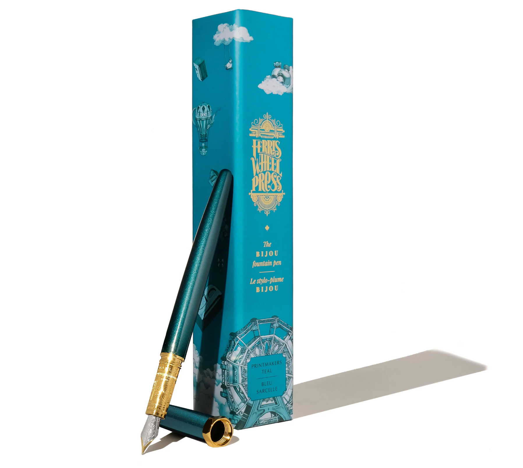 The Bijou Fountain Pen - Printmaker's Teal