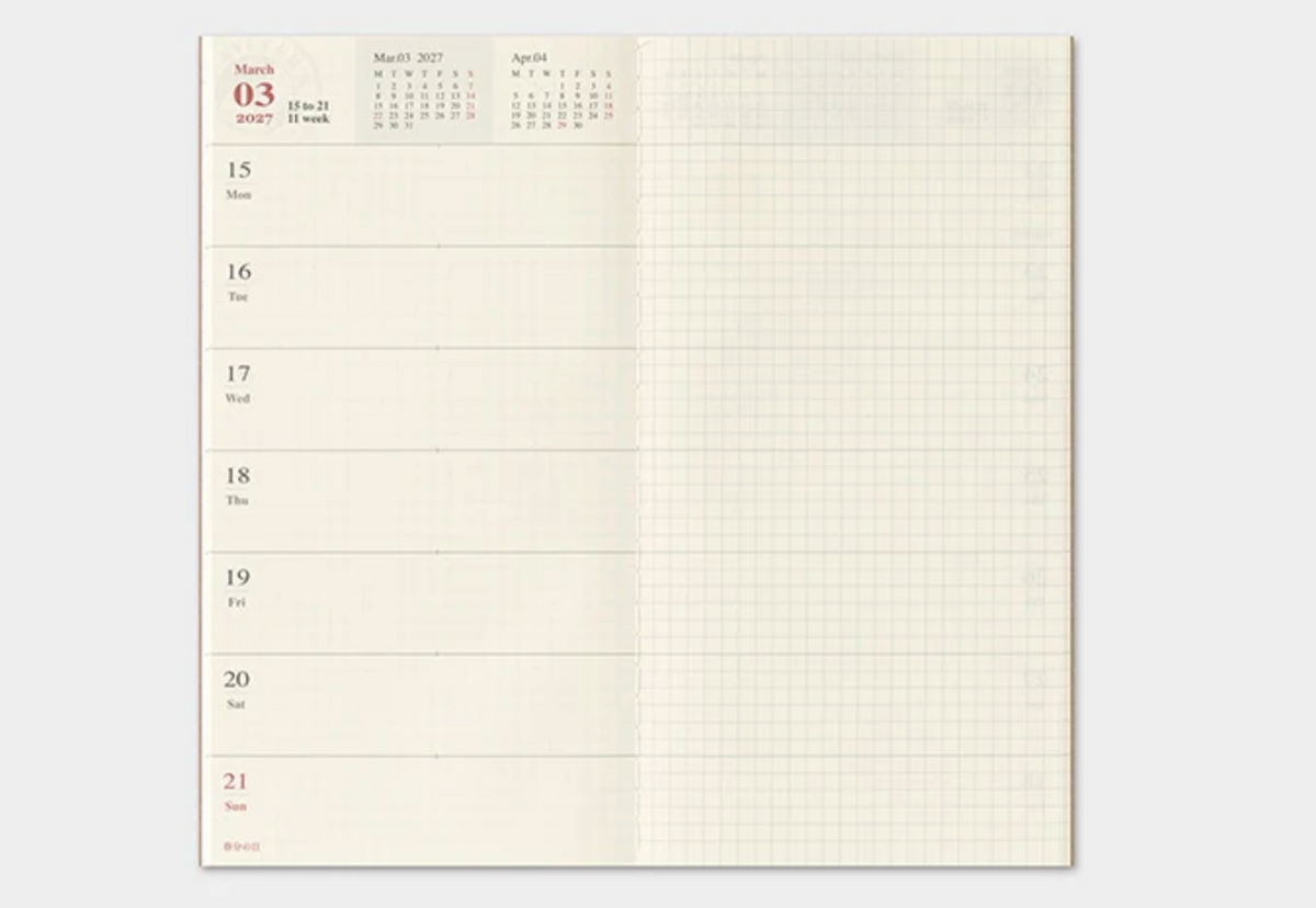 2027 Weekly & Memo Insert