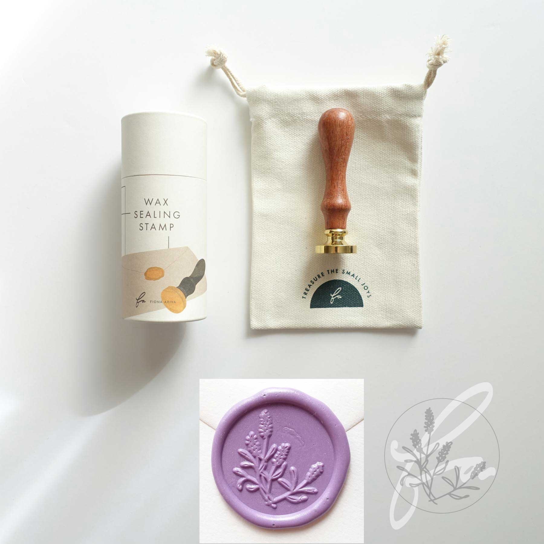 Lavender Wax Seal Stamp