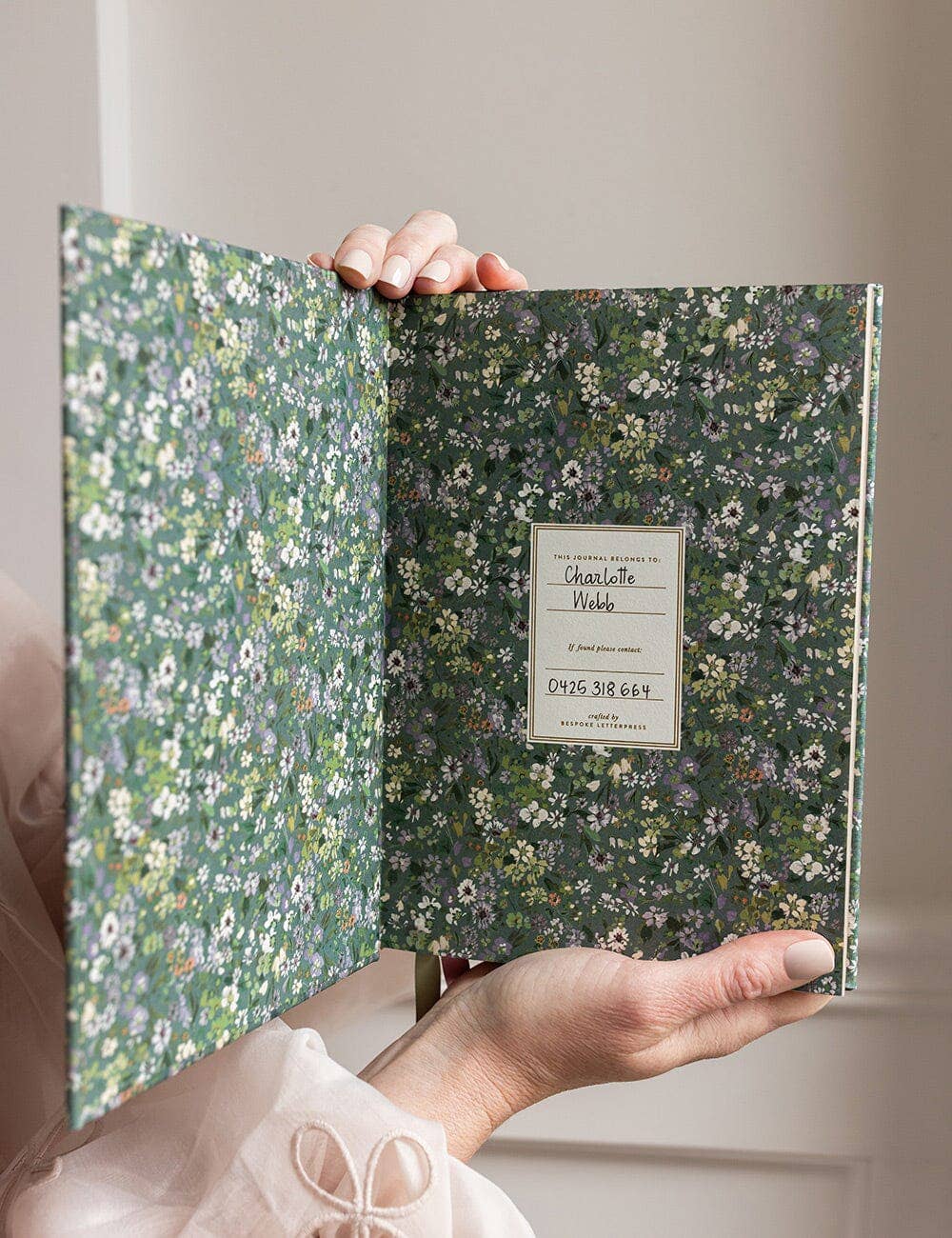 Linen Bound Journal - Summer Perennials (Bullet Journal)