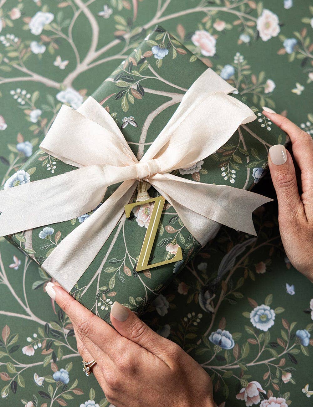 Camellia Tree / Summer Garden Double Sided Gift Wrap