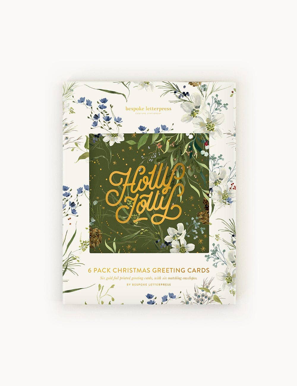 Christmas Card Boxset 6 Pack - A Christmas Garden
