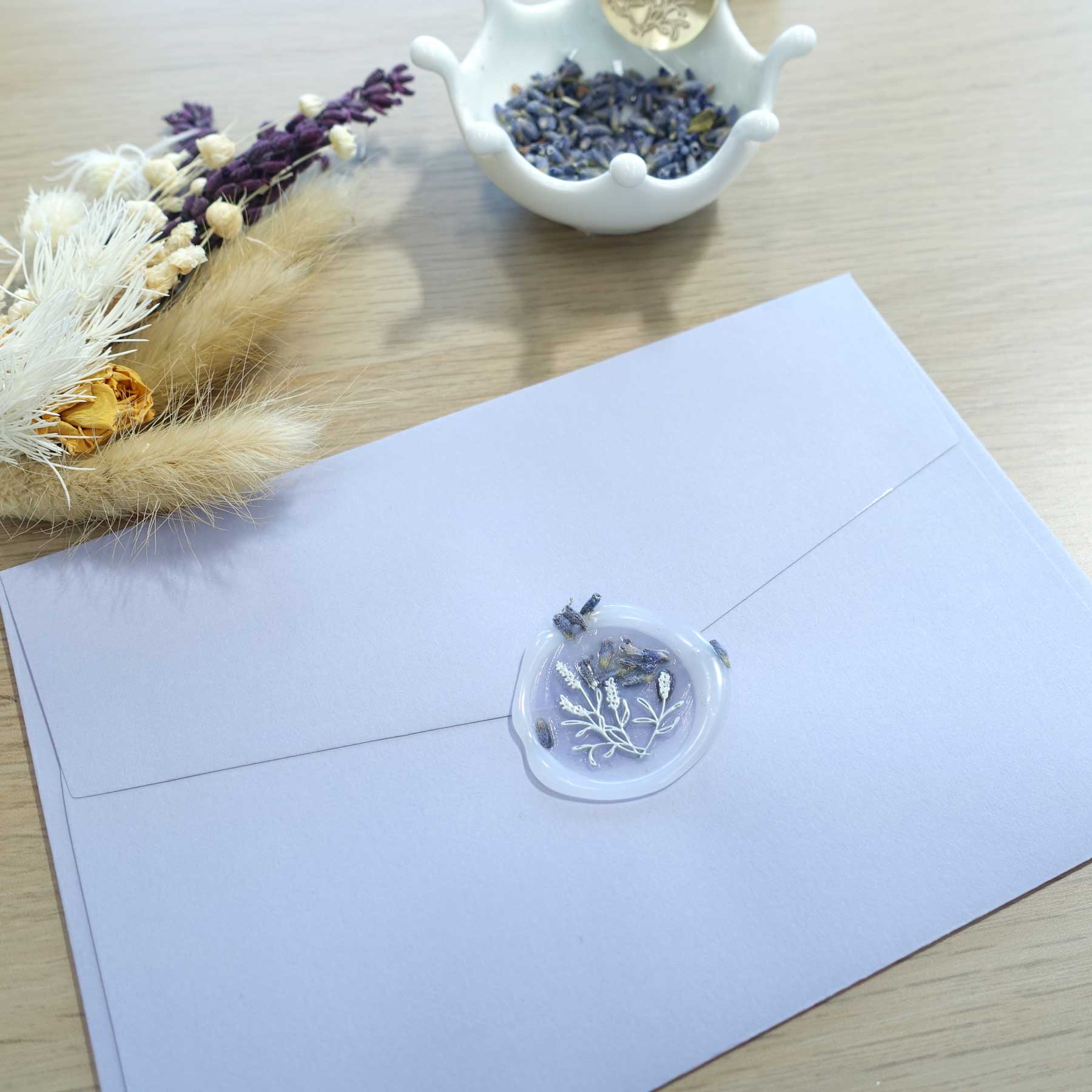 Lavender Wax Seal Stamp