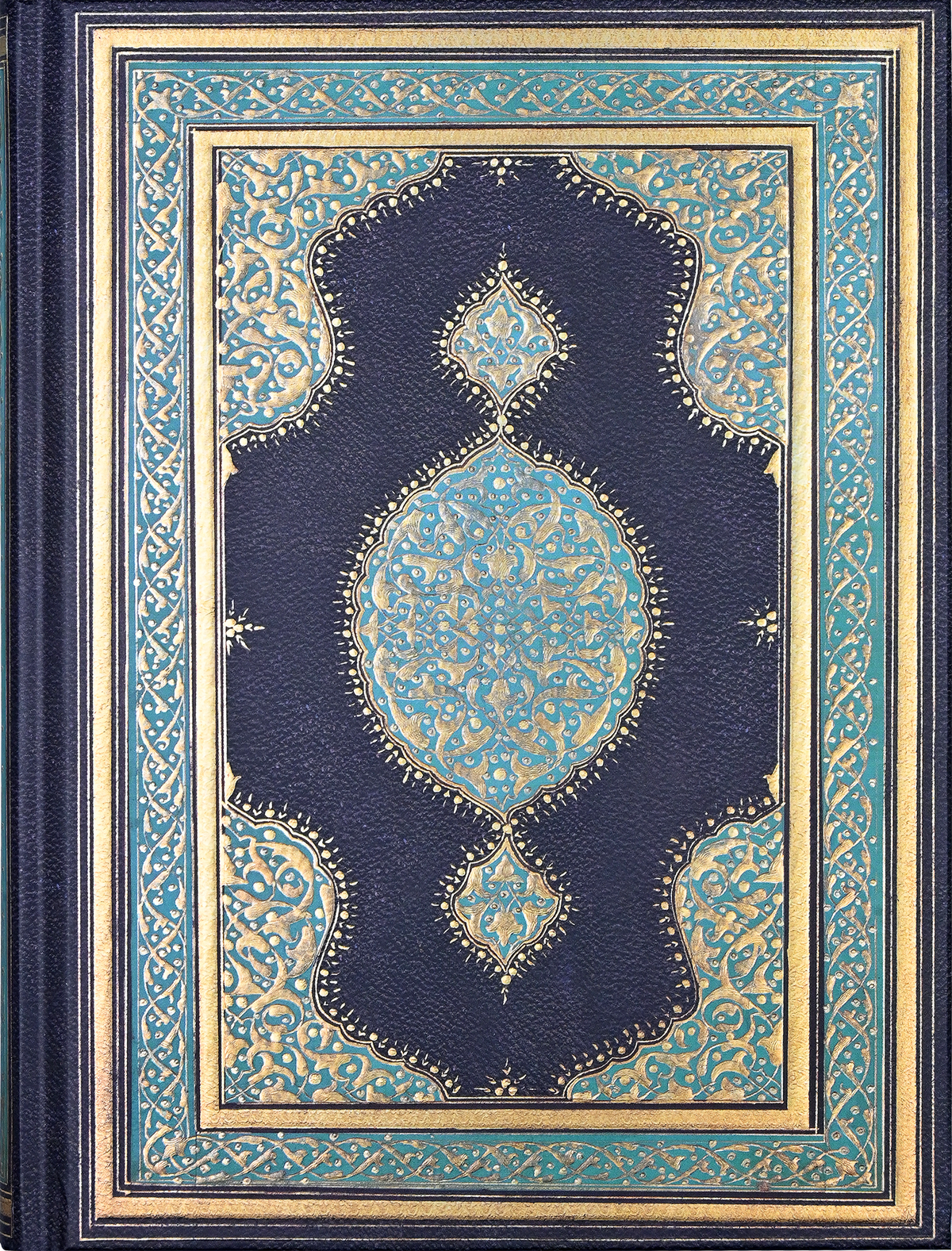 Gilded Calligraphy hardcover journal by Peter Pauper Press, embossed Ottoman-inspired gold foil cover