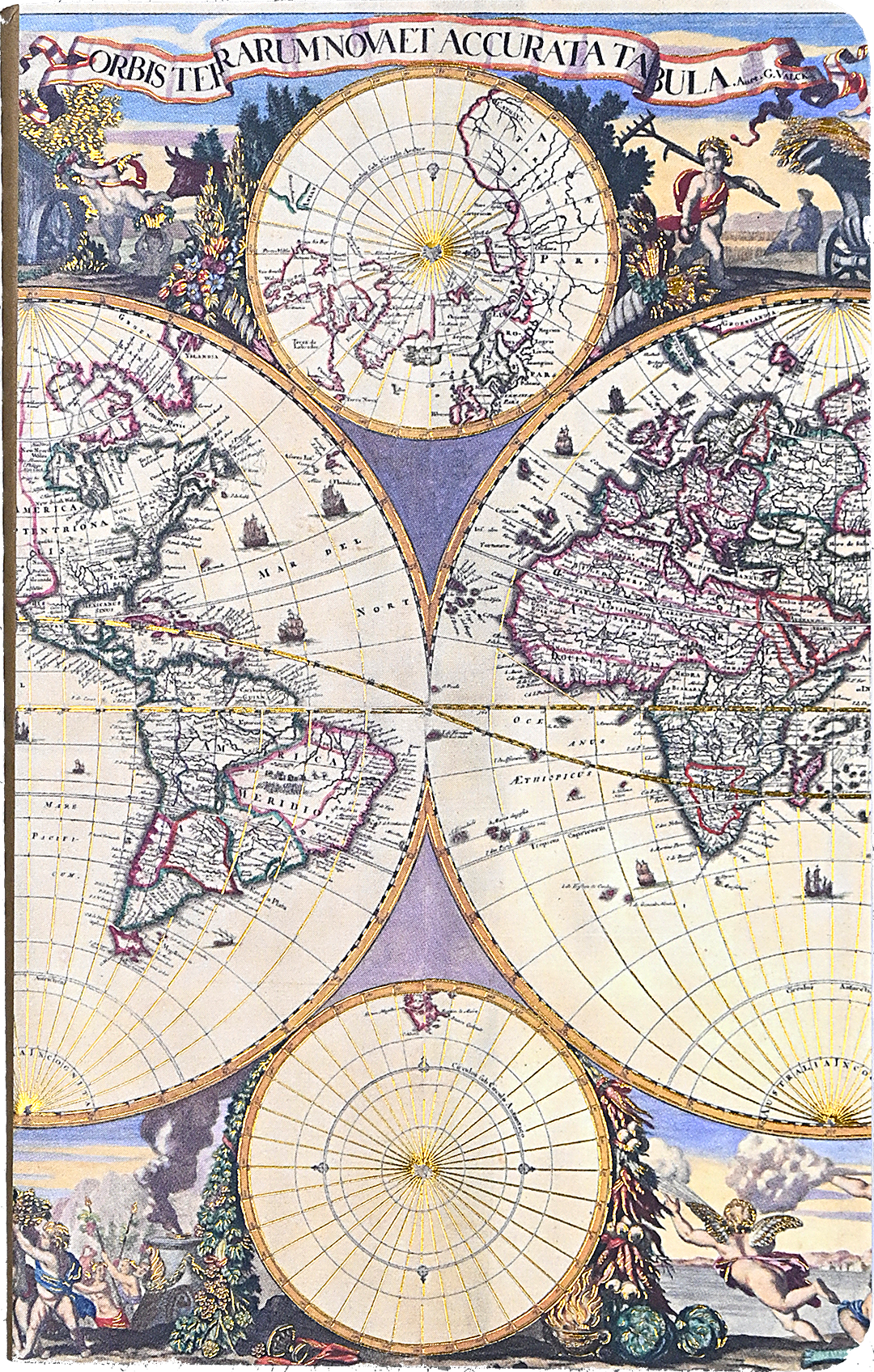 Three Old World jotter notebook covers by Peter Pauper Press