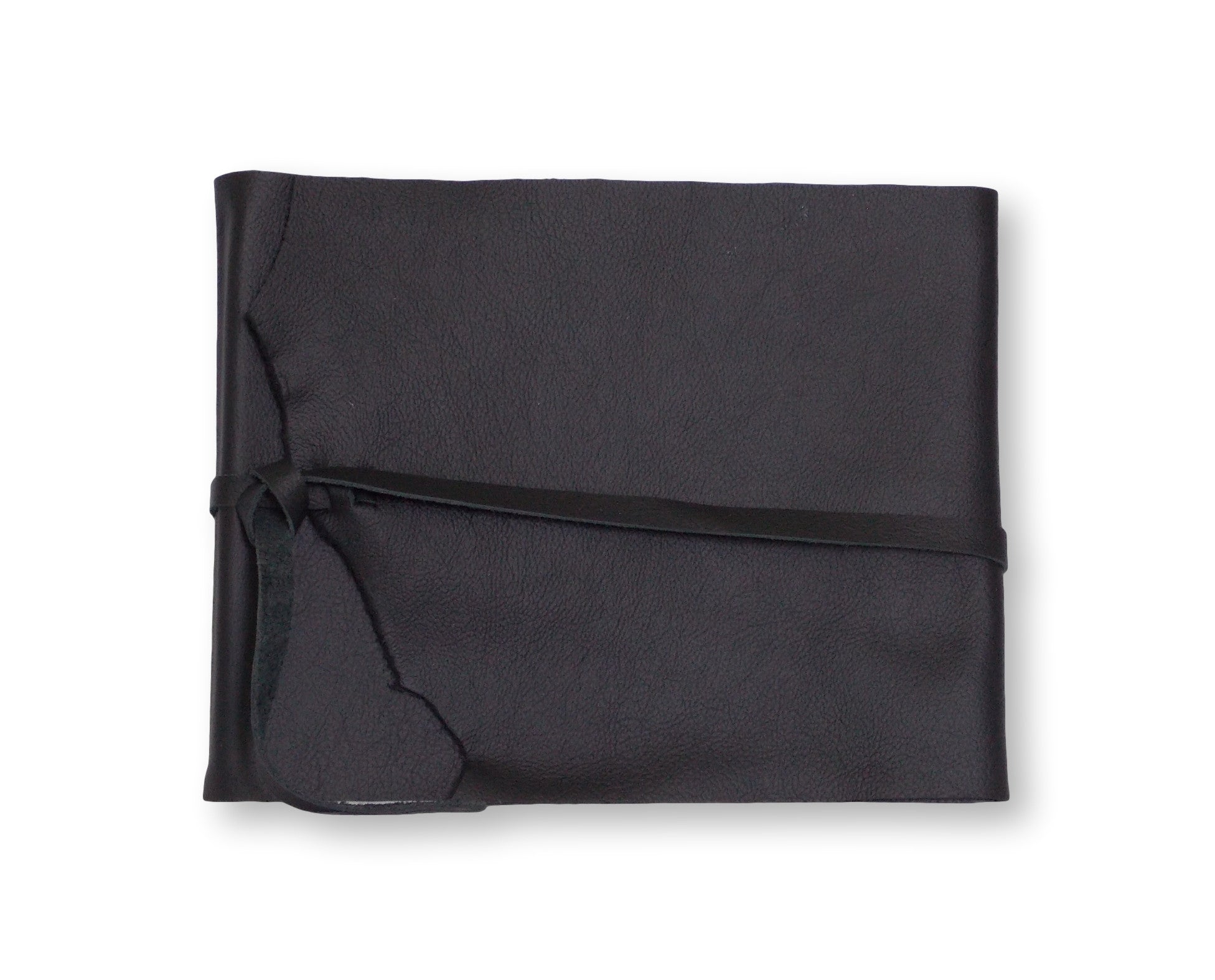 Leather Wrap Signature Book- Black