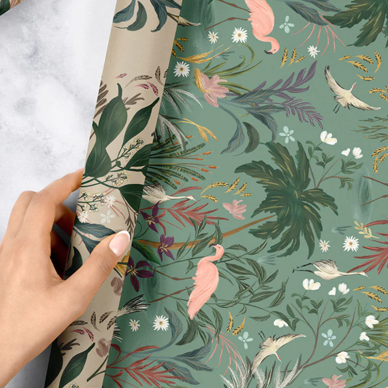 Flamingos/ Herons Double-sided Wrap