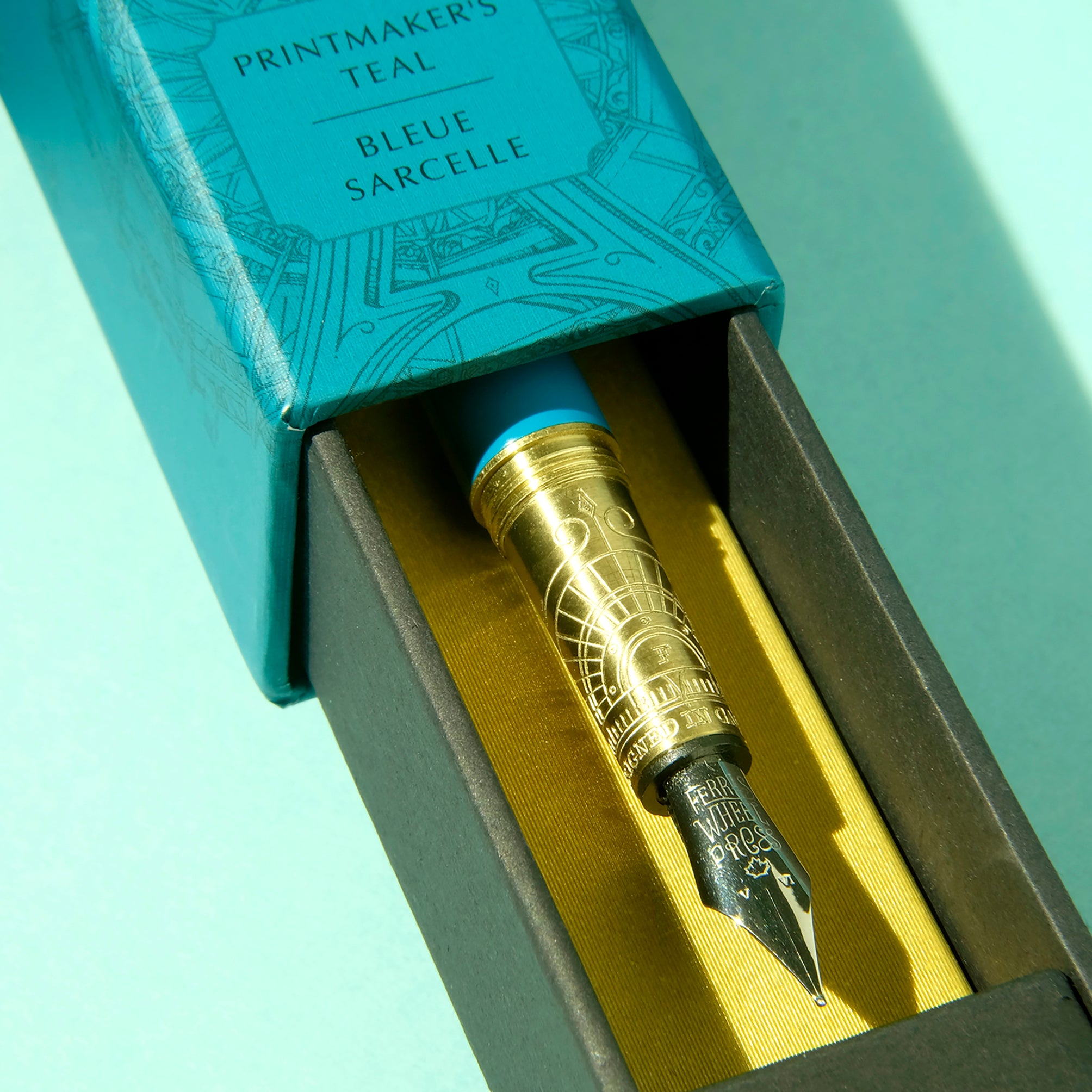 Brush Fountain Pen - Printmaker's Teal