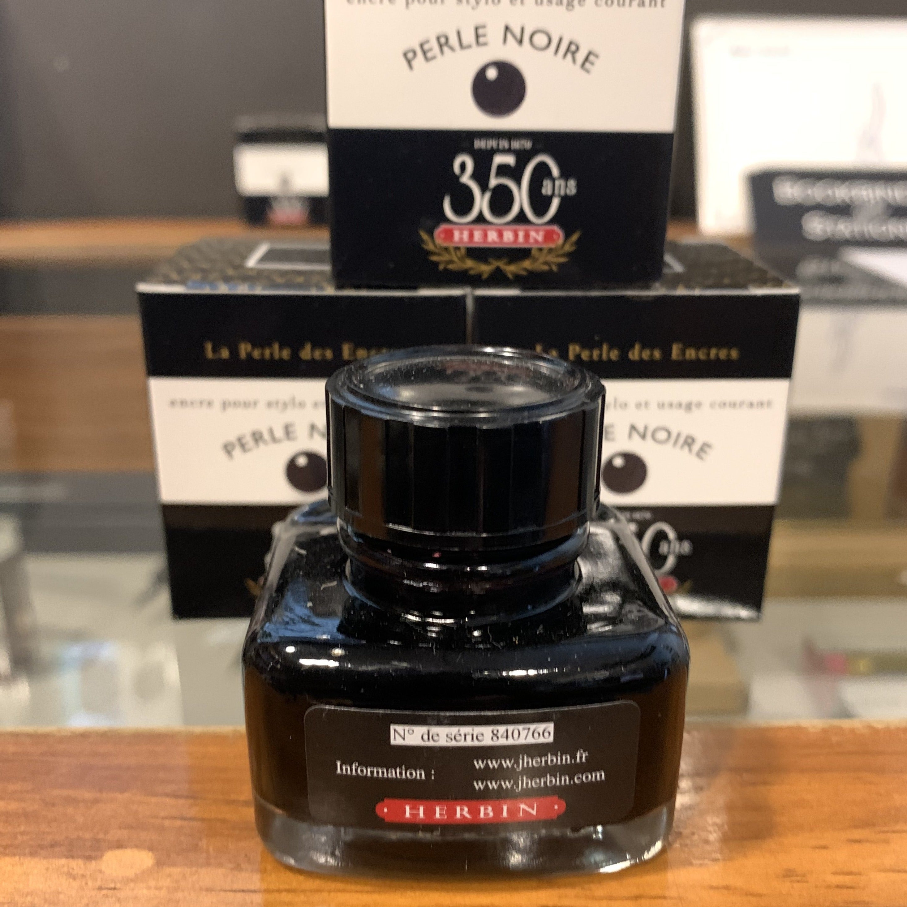 J.Herbin - Fountain Pen Ink - Perle Noire 30ml